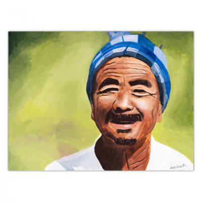 Indien au bonnet bleu